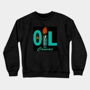 Oil on Canvas Logo Crewneck Sweatshirt